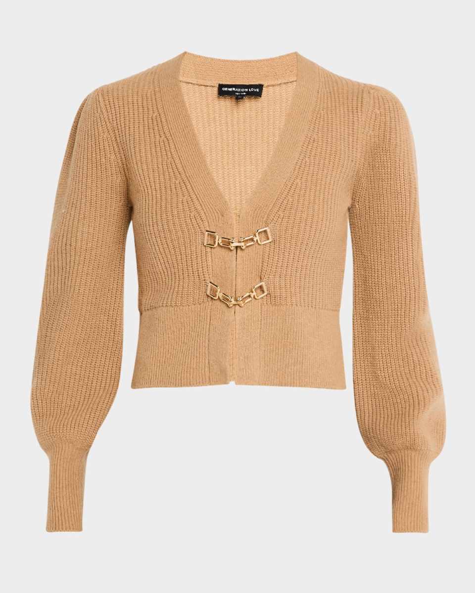 Monse Saddle-Buckle Cardigan