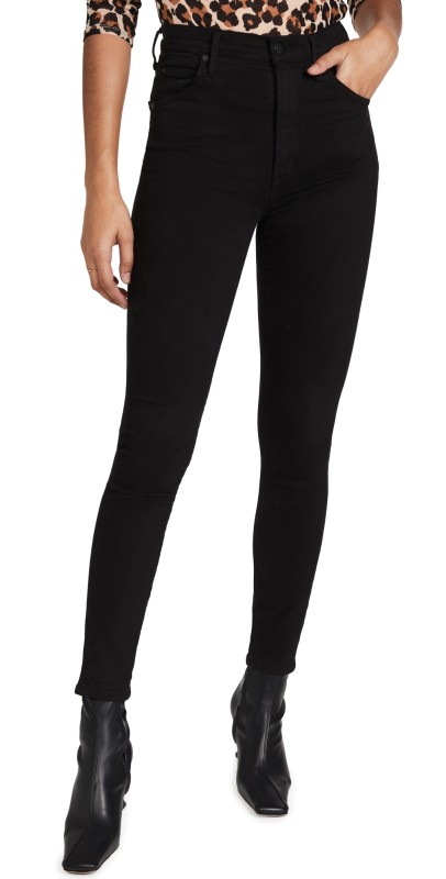 Citizens of Humanity Chrissy High Rise Skinny Jeans Plush Black