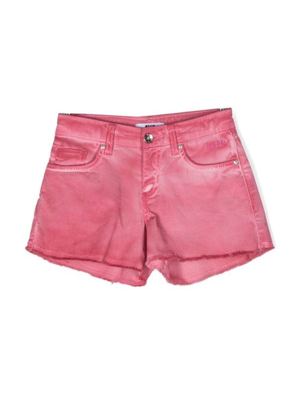 distressed denim short
