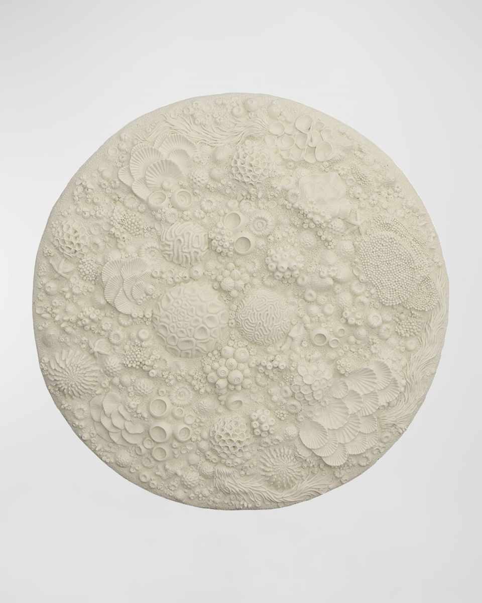 Coral Reef Wall Art, 48" Round