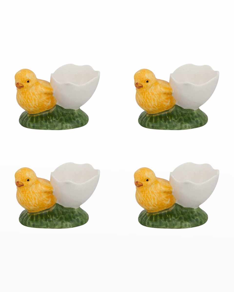 Eggshell Cups with Whole Check, Set of 4