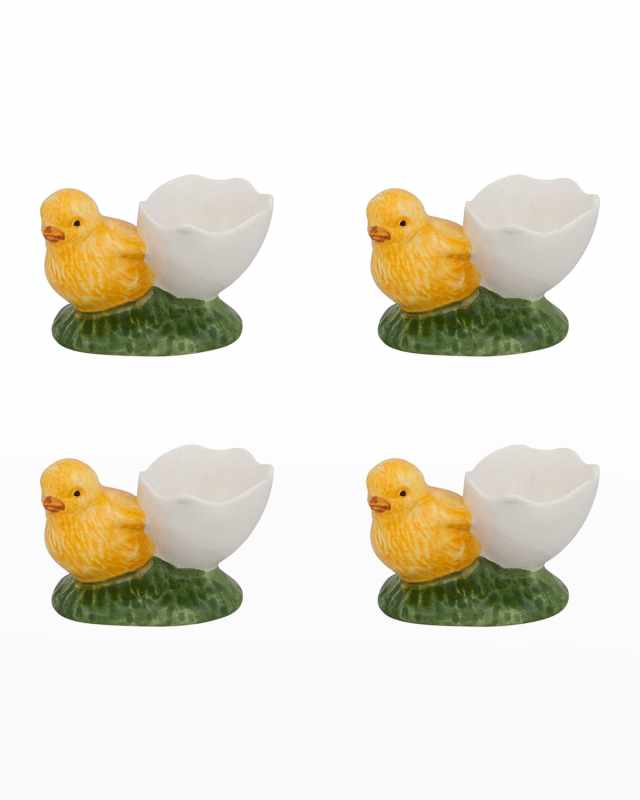 Eggshell Cups with Whole Check, Set of 4