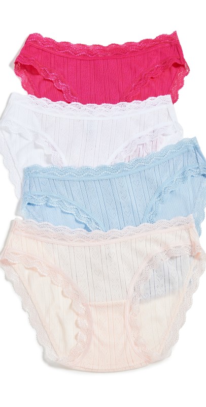 Stripe & Stare Pointelle Knicker Box Multi