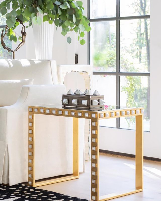 Quartz Stud End Table