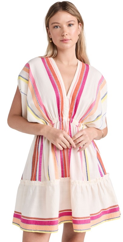 Lemlem Alem Plunge Dress Tizita Fiesta
