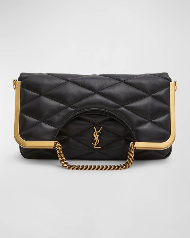Cerniera YSL Quilted Leather Top-Handle Bag