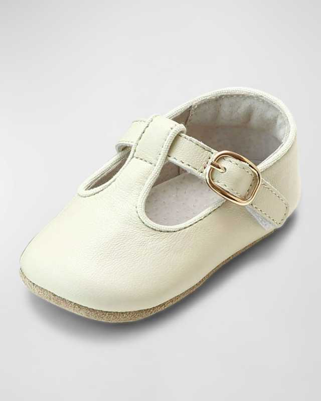 Girl's Evie T-Strap Mary Jane Crib Shoes, Newborn/