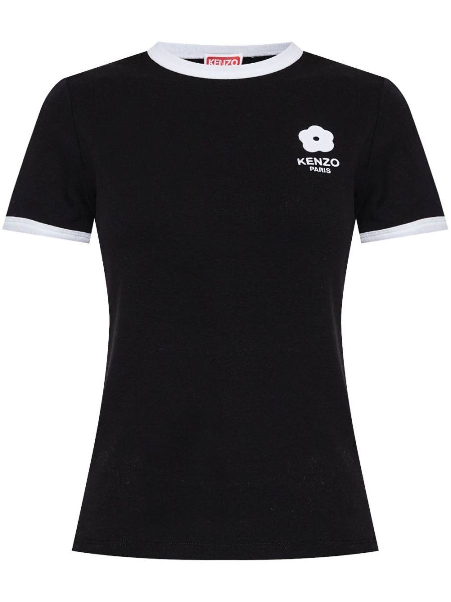 Boke Flower 2.0 contrast-trim T-shirt