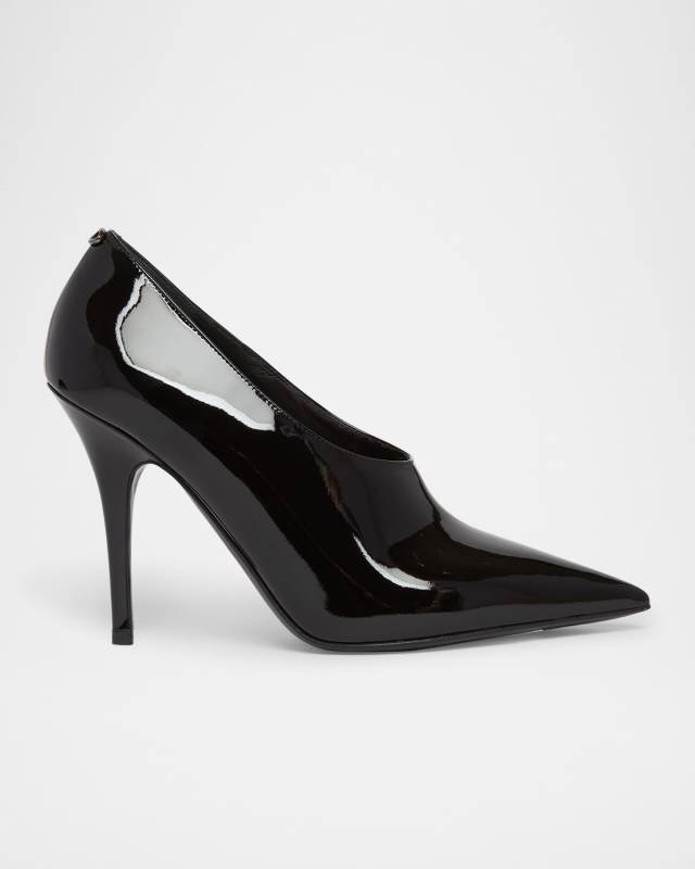Le Salon Patent High-Cut Pumps