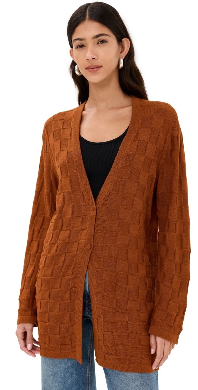 ESCVDO Taki Light Knit Cardigan Lacre
