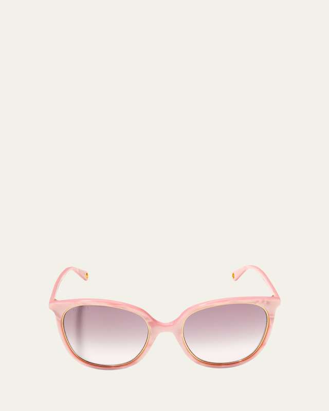 Round Marble Acetate Sunglasses