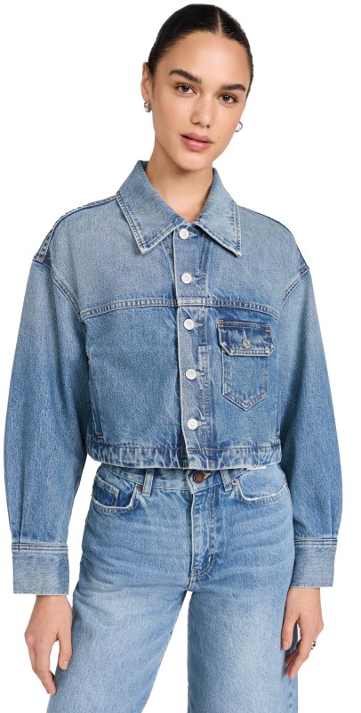 Citizens of Humanity Chantry Crop Boxy Regenerative Cotton Jacket Petras