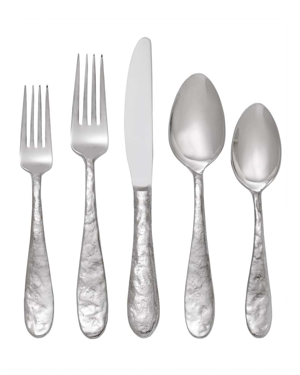5-Piece "Cast Iron" Flatware Place Setting