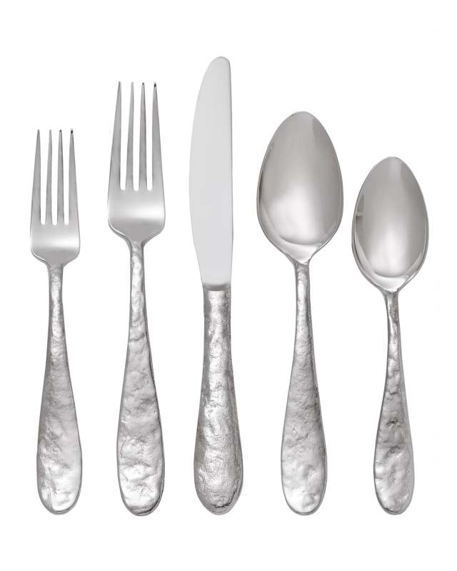 5-Piece "Cast Iron" Flatware Place Setting