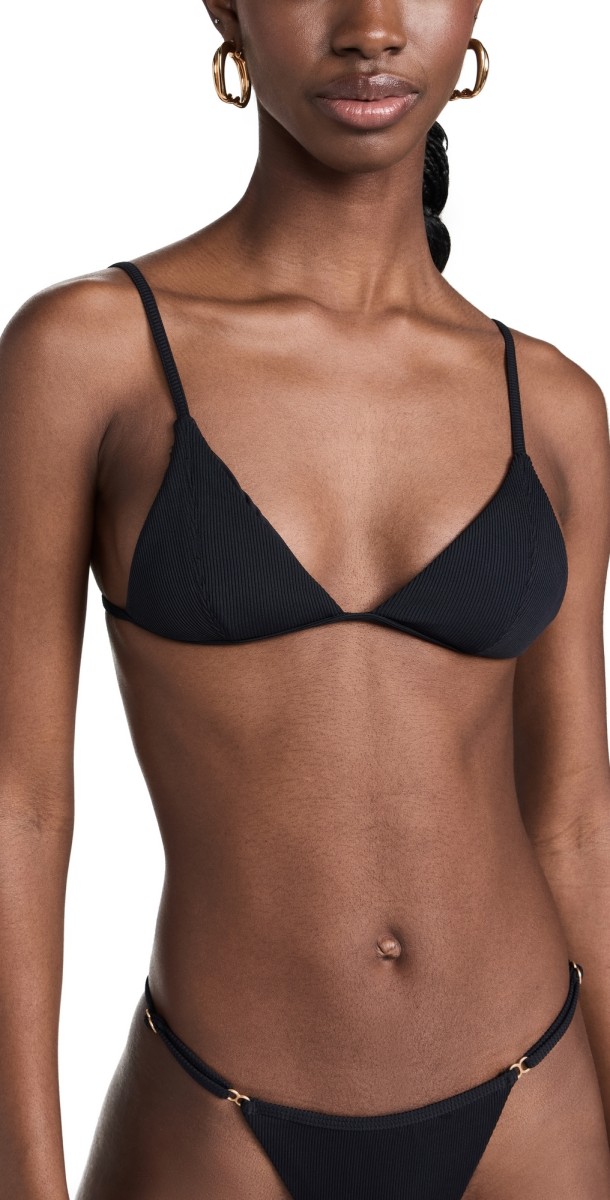 LSPACE Lindsay Bikini Top Black