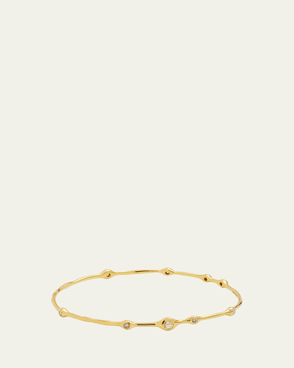 Superstar Bangle in 18K Gold with Diamonds