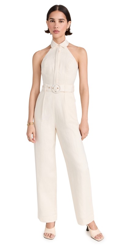 HEVRON Amara Jumpsuit Ivory