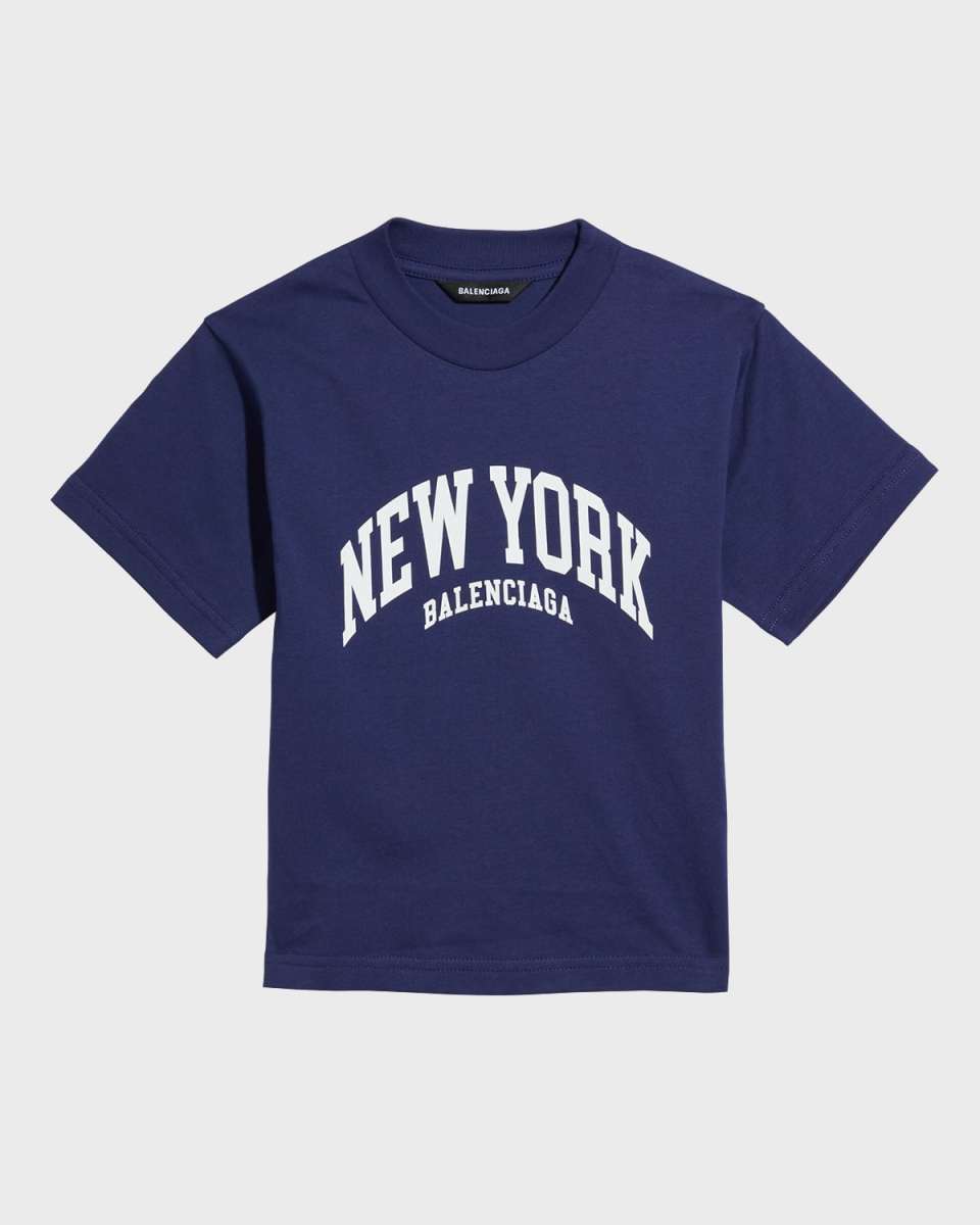 Kid's New York Logo-Print T-Shirt, Size 2-10