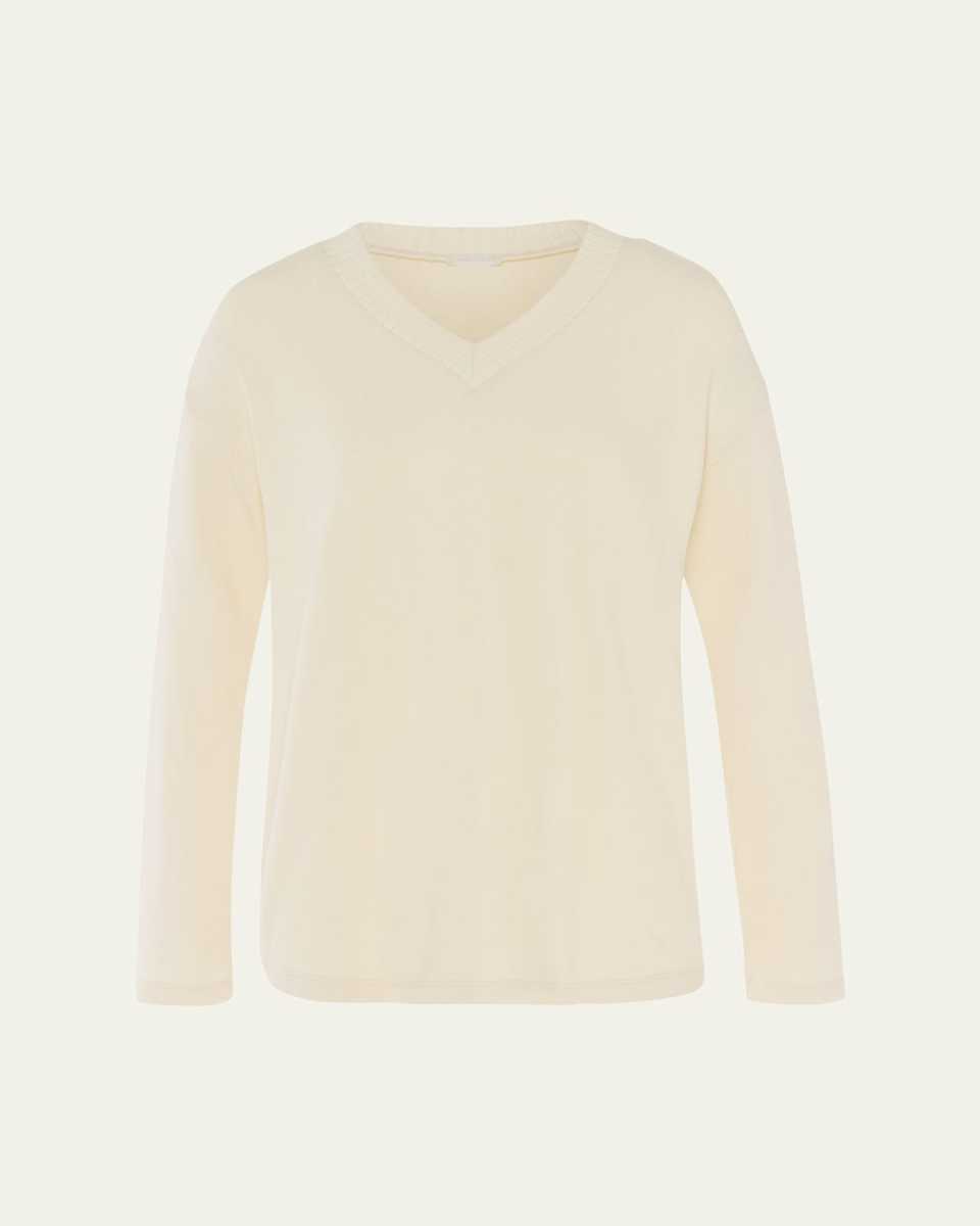 Summer Knits Lightweight V-Neck Top