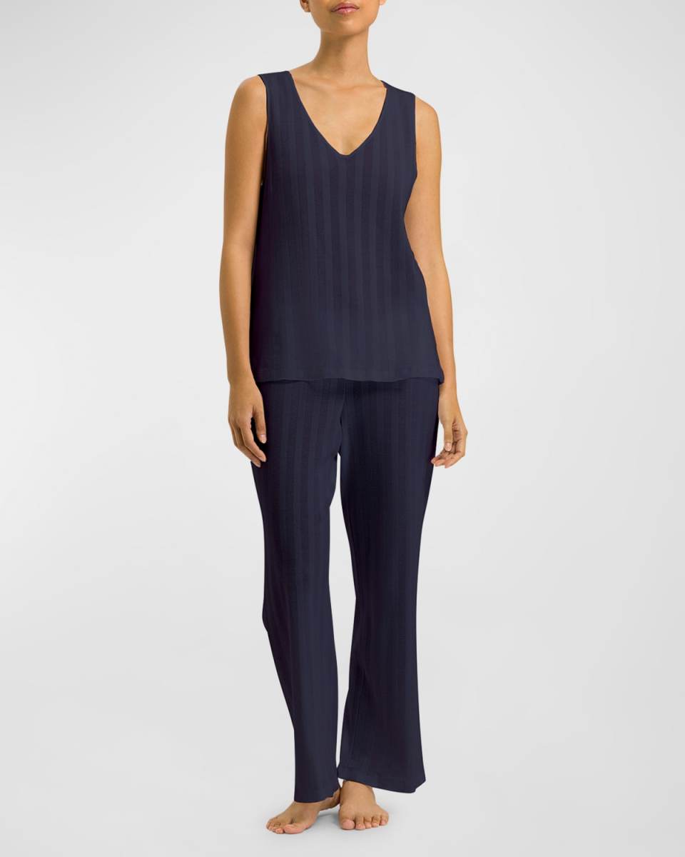 Simone Sleeveless Striped Pajama Set