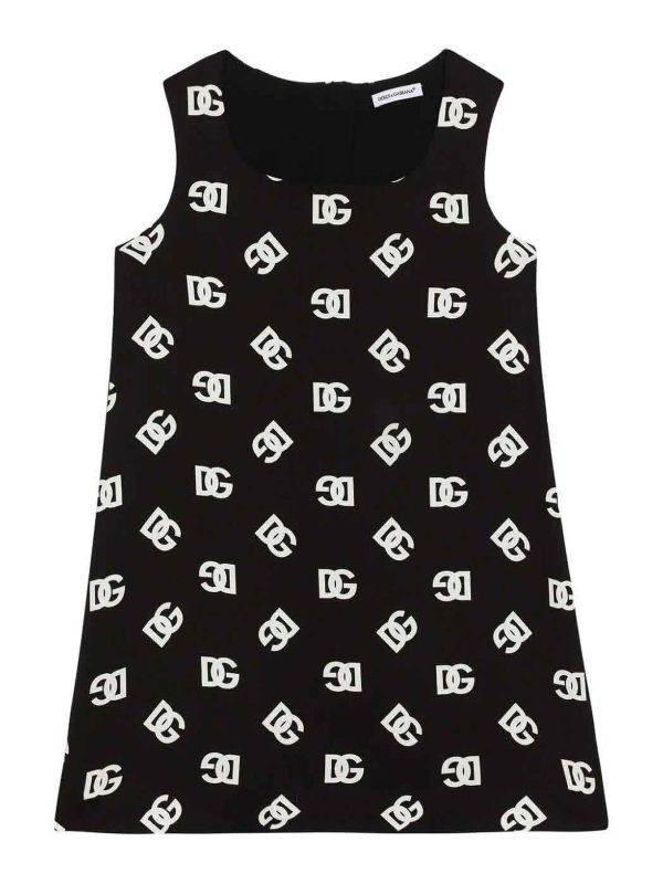 Dolce & Gabbana Jr Robe Au Genou - Noir