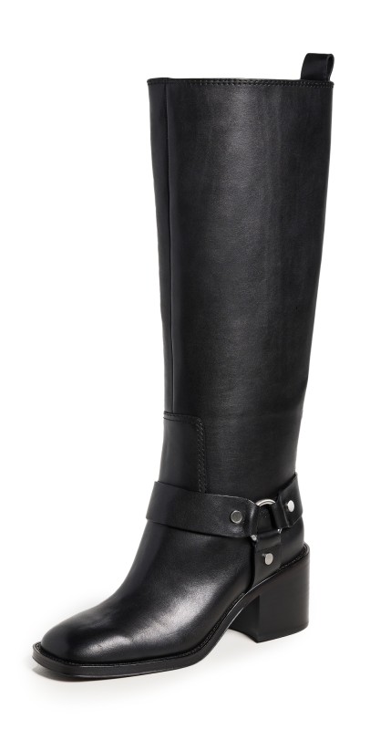 Loeffler Randall Audrey Engineer Tall Boots Black