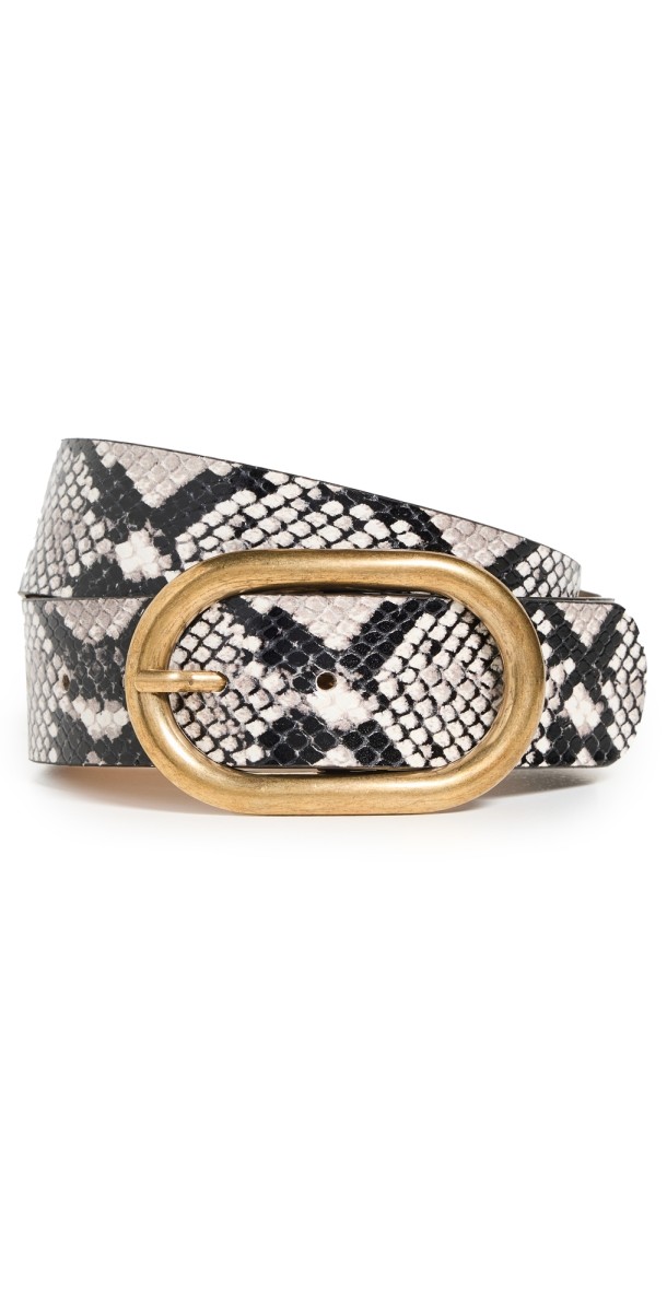 B-Low The Belt Kian Python Belt White Brass