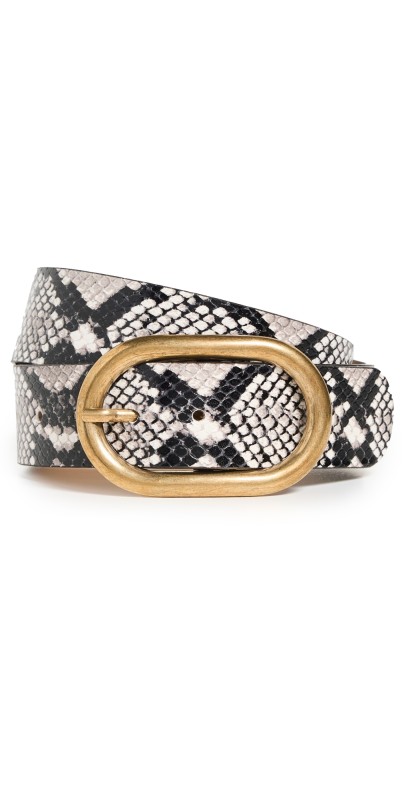 B-Low The Belt Kian Python Belt White Brass