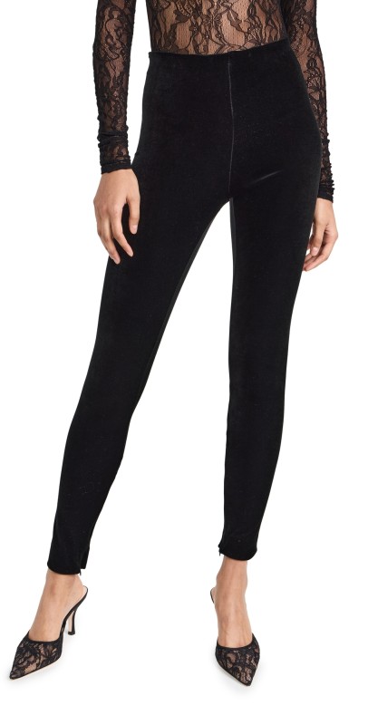 WARDROBE. NYC Velvet Legging Black