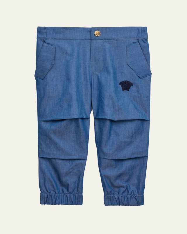 Boy's Medusa Chambray Pants, Size 6M-36M