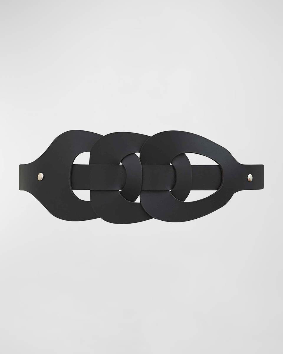 L'elegante Woven Leather Belt