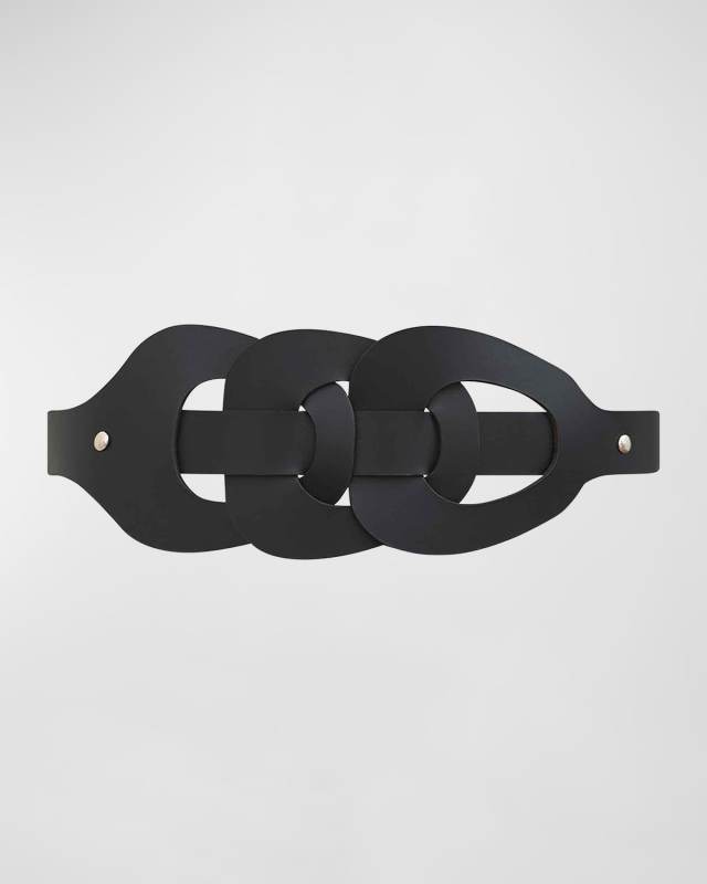 L'elegante Woven Leather Belt