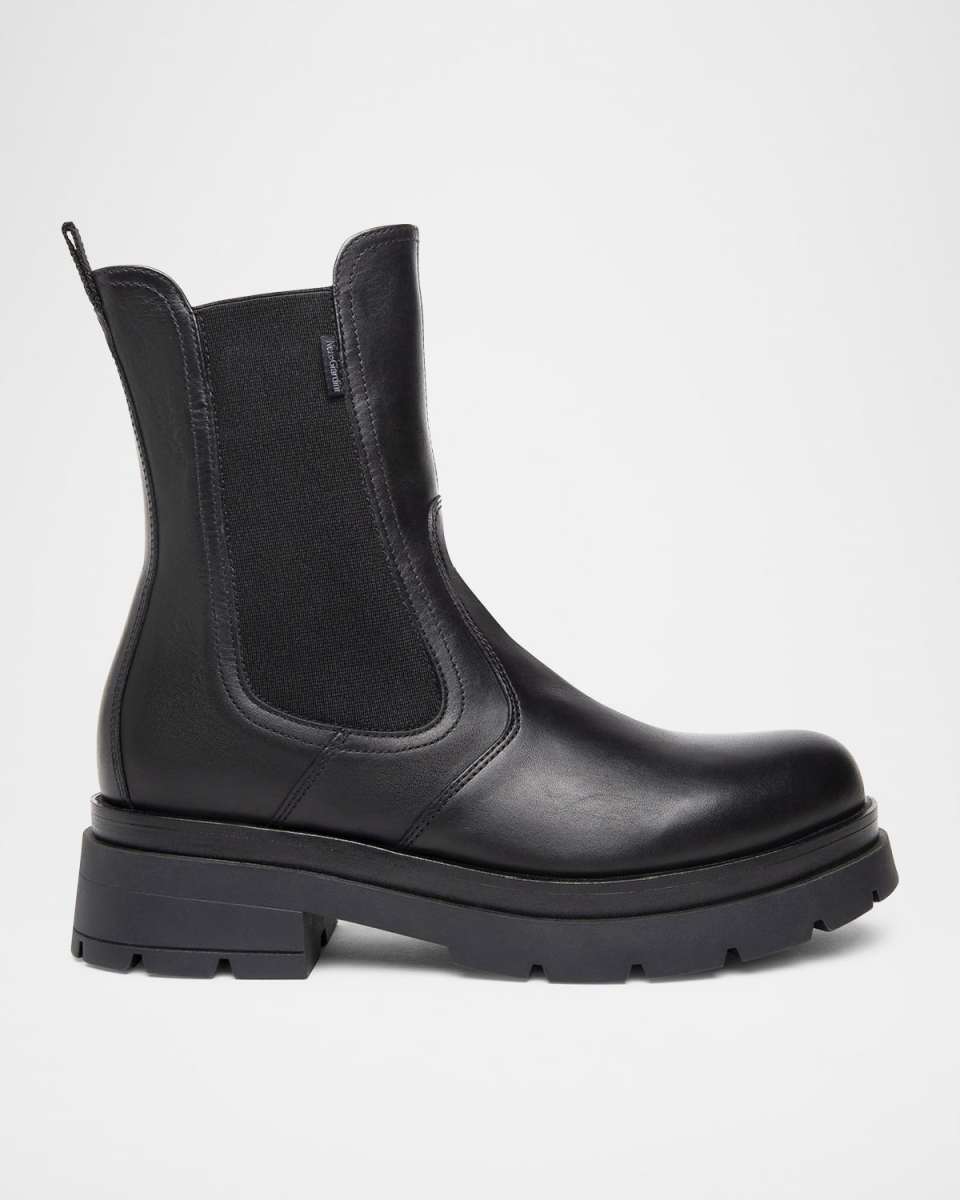 Leather Chelsea Ankle Booties