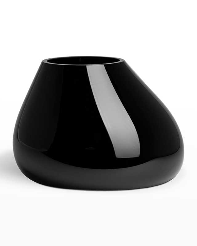 Ebon Black Medium Vase