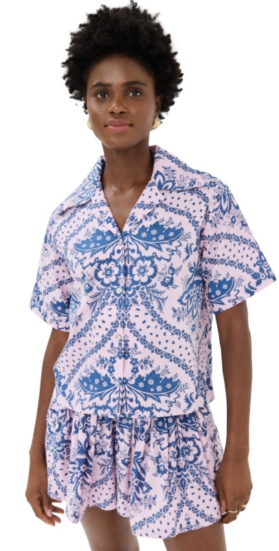Alix of Bohemia Stevie Oasis Bandana Shirt Pink
