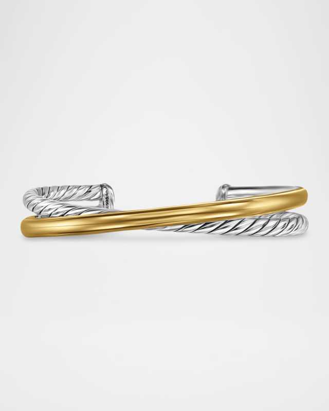 11mm Crossover Bracelet in Silver