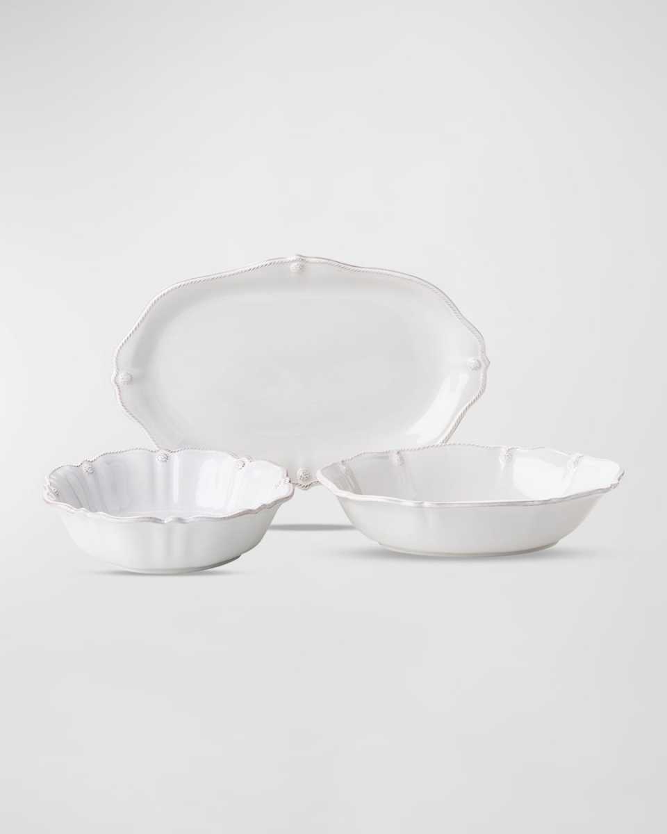 Berry & Thread 3-Piece Serving Set - Whitewash