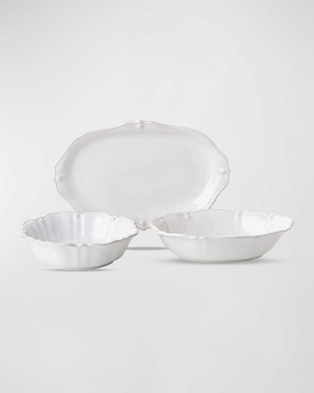 Berry & Thread 3-Piece Serving Set - Whitewash