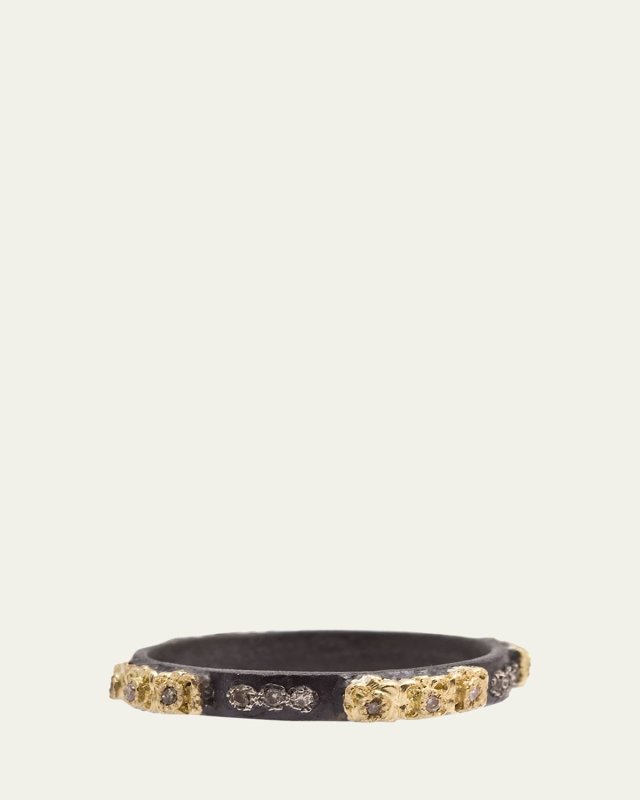 Stackable Ring with Champagne Diamonds