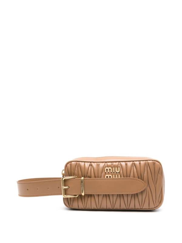 matelassé nappa clutch bag