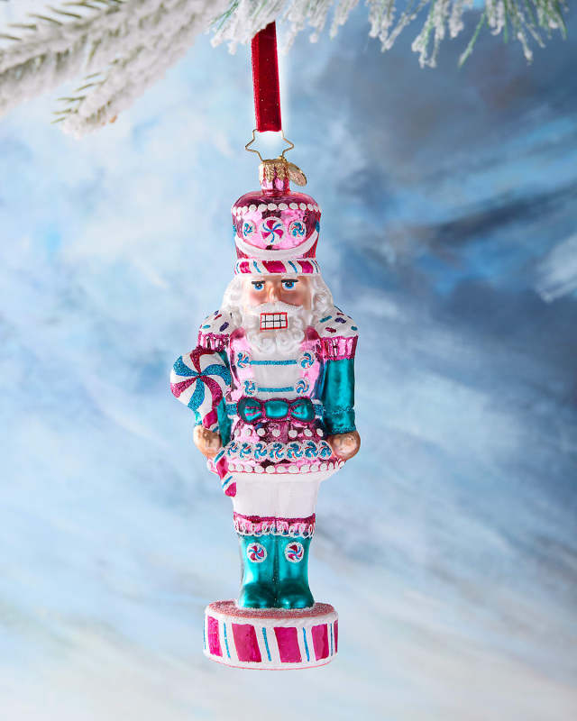 Candy Clad Sentry Christmas Ornament