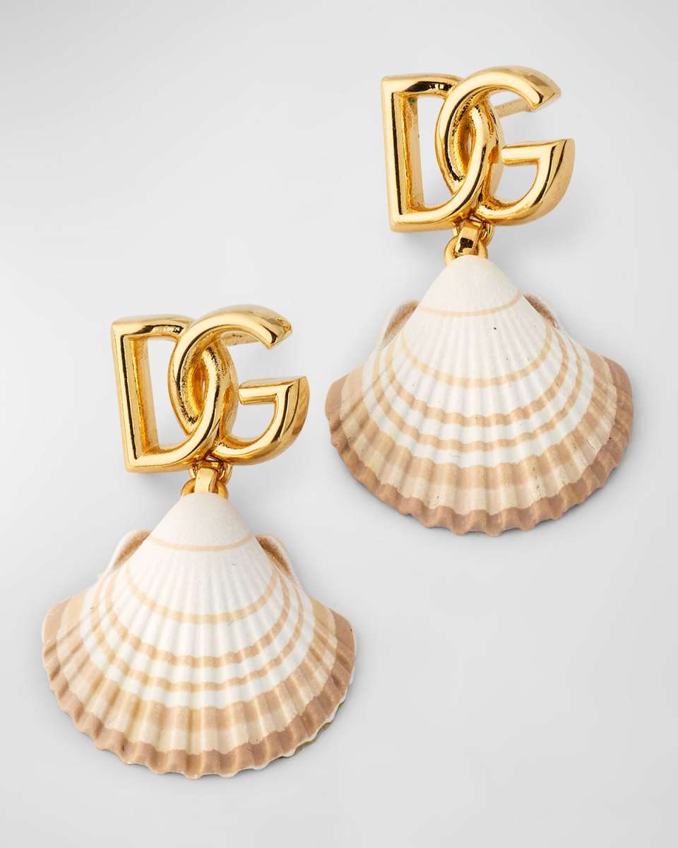 DG Logo and Shell Earrings