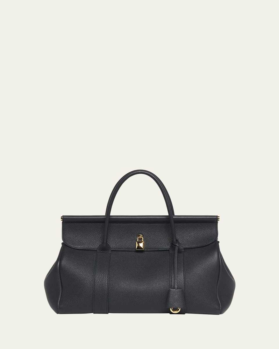 Loom 32 Grained Leather Top-Handle Bag