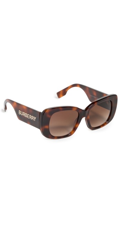 Burberry Oversized Cat Eye Sunglasses Havana