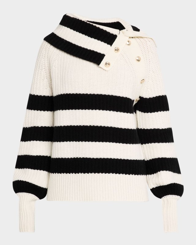 The Ayla Striped Cashmere Sweater