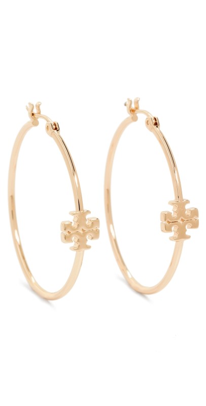 Tory Burch Eleanor Hoop Earrings Tory Gold
