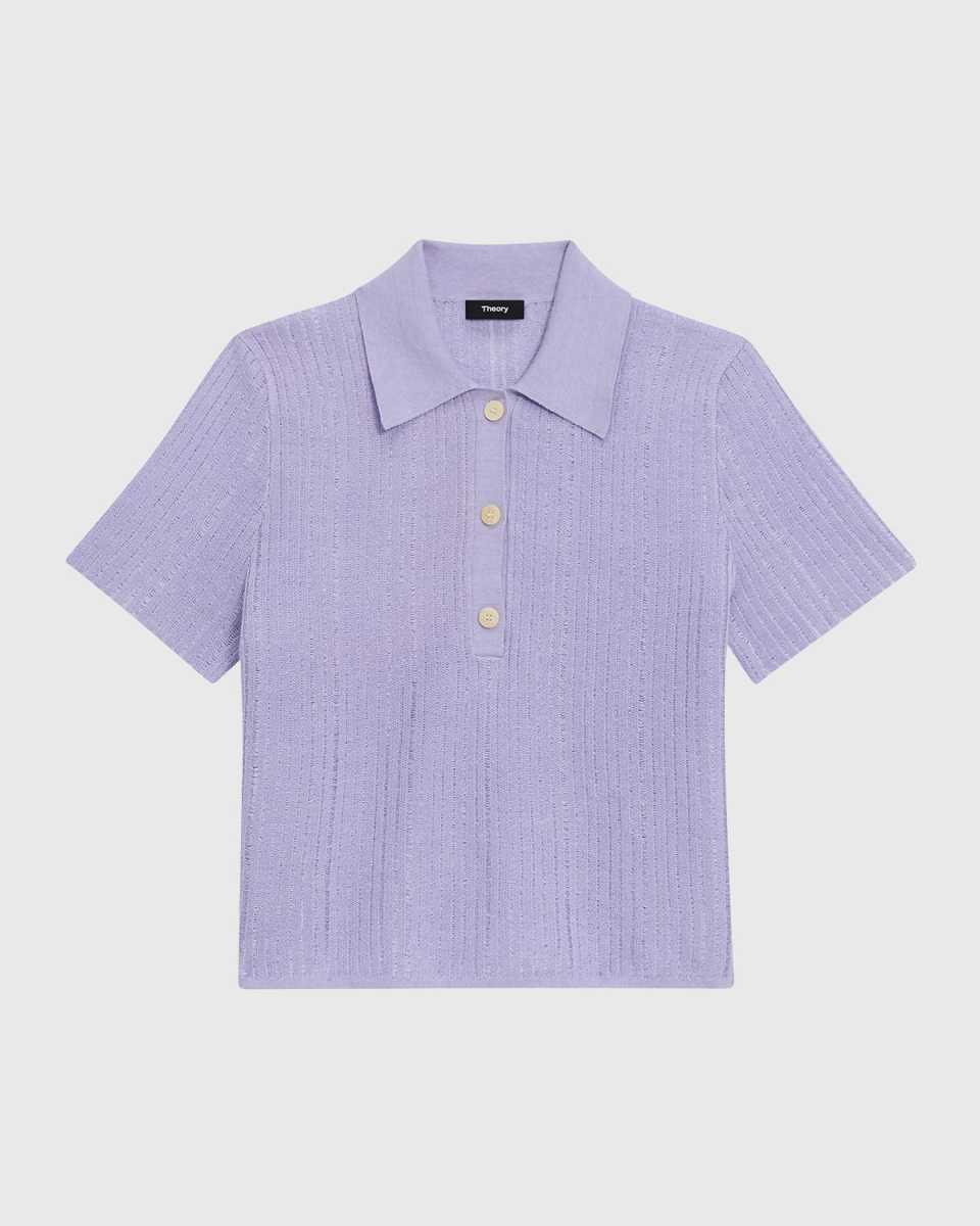 Neo Sag Harbor Cropped Short-Sleeve Polo Shirt