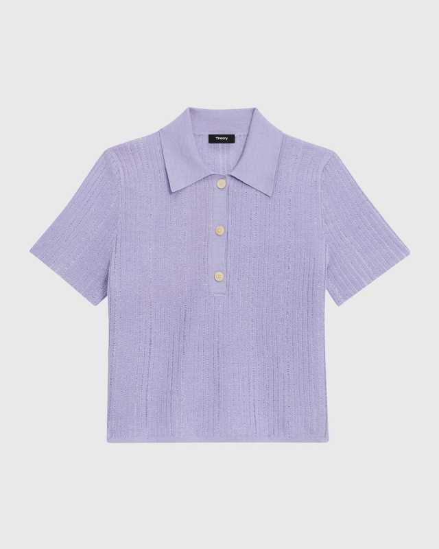 Neo Sag Harbor Cropped Short-Sleeve Polo Shirt