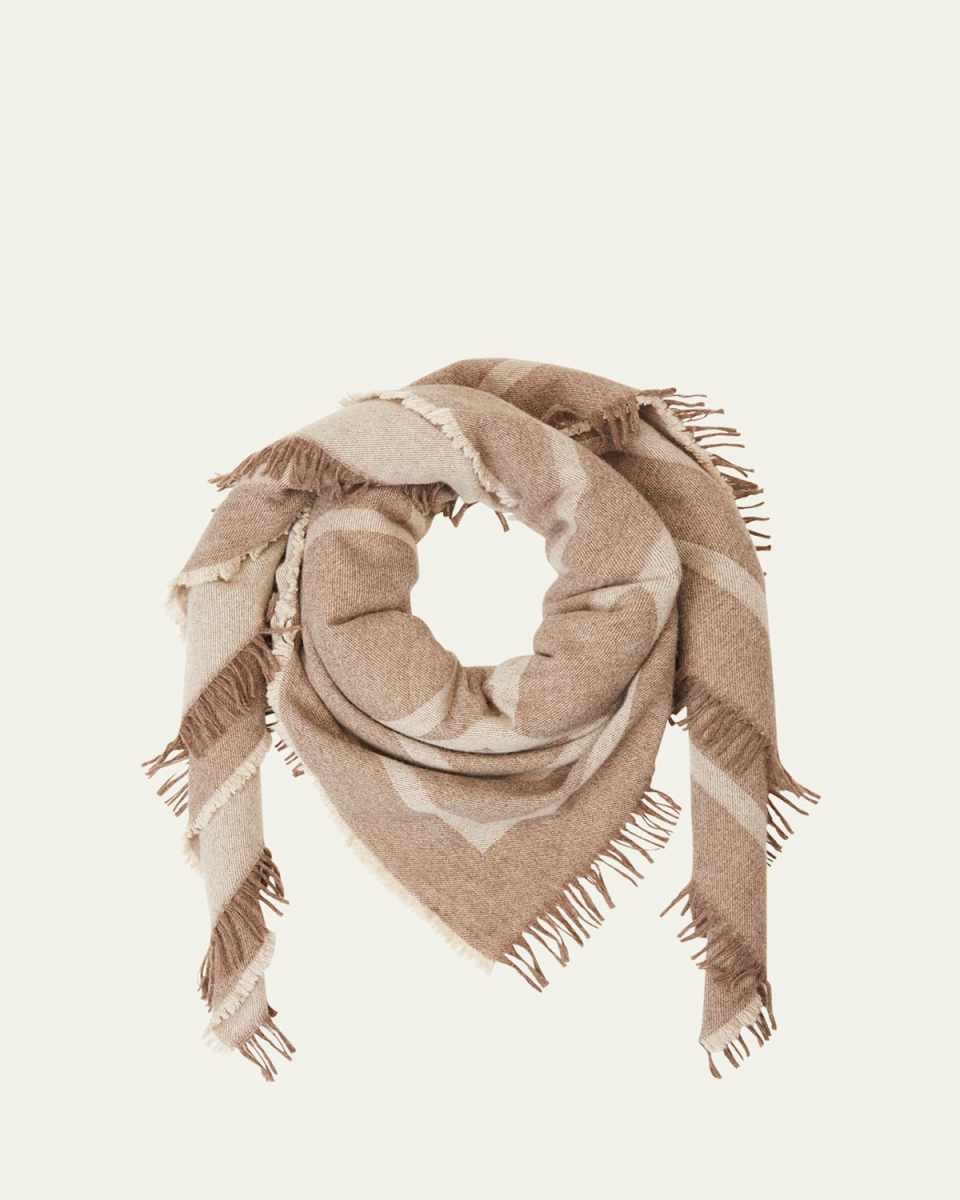 Monogram Wool-Cashmere Scarf