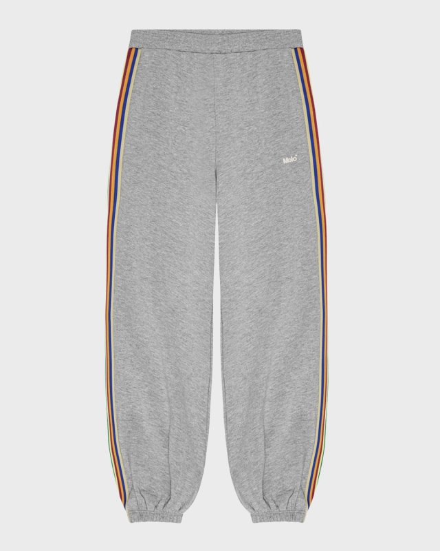 Girl's Adriana Contrast Trim Jogger Pants, Size 6-7